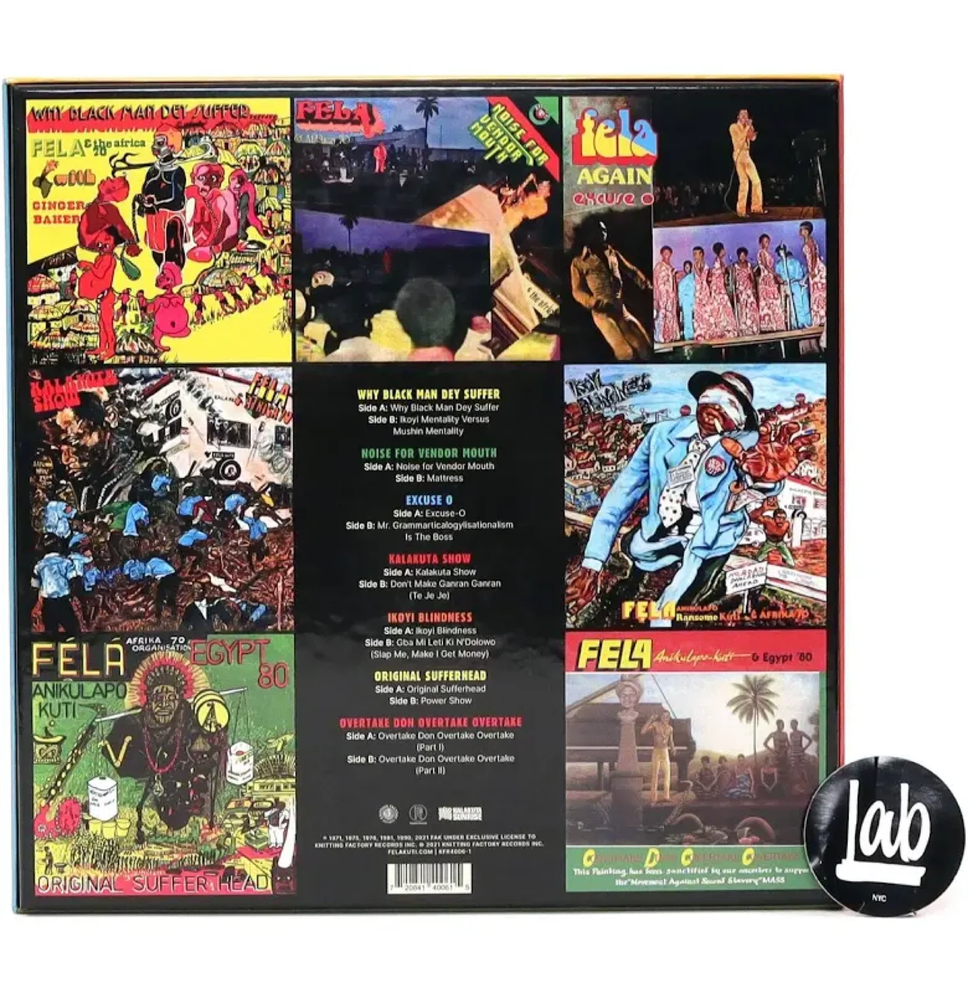 Fela Boxset 5 Vinyl Record Collection - photo 4