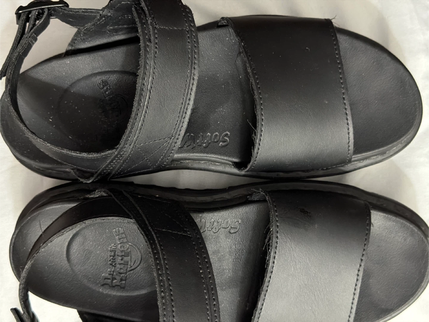 Dr. Martens Black Leather Platform Sandals - photo 3