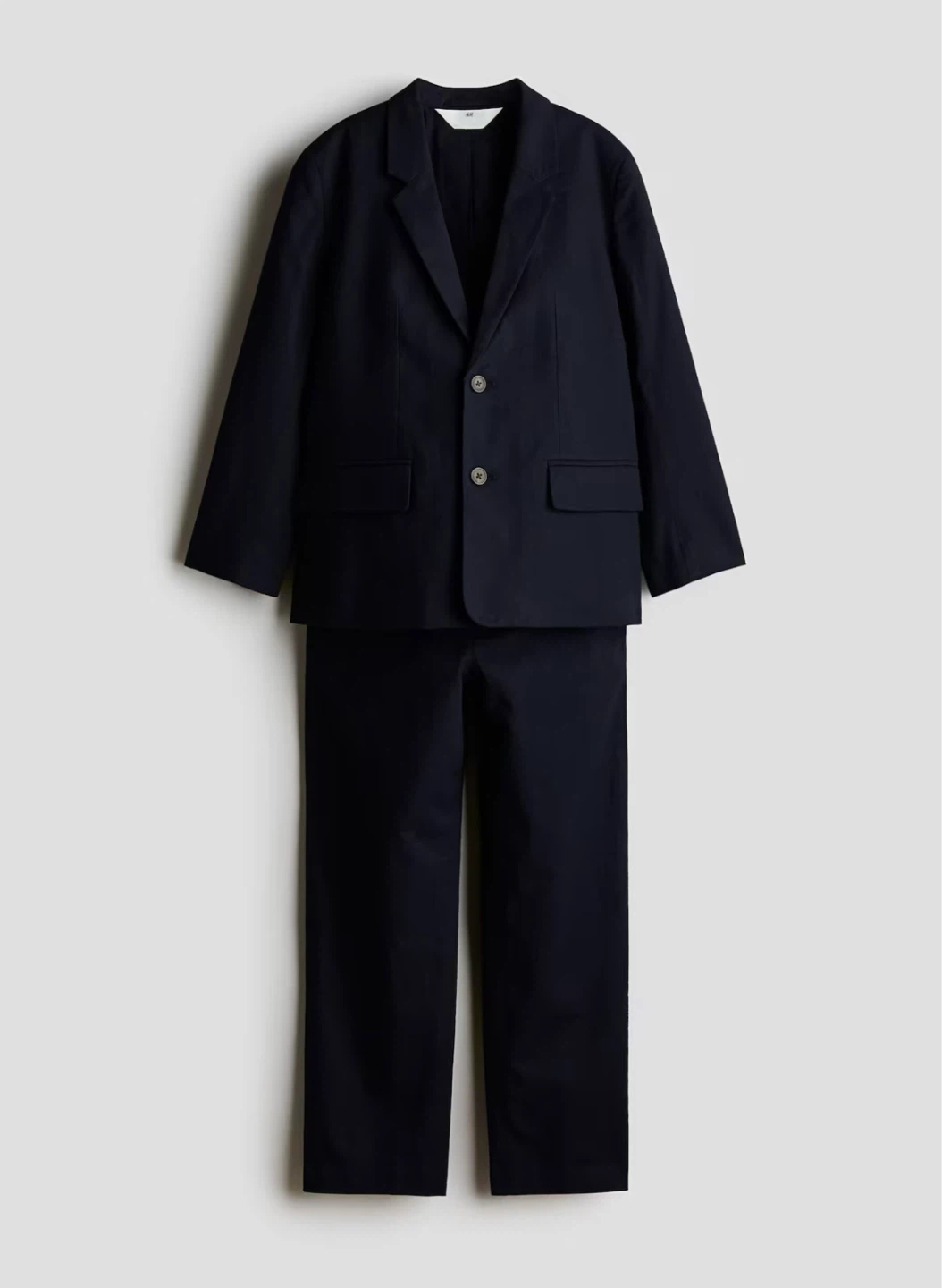 H&M navy Linen Blend Suit Jacket and Pants