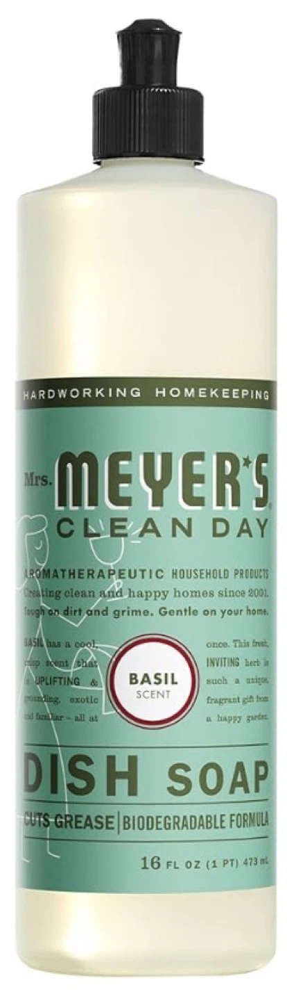 Mrs. Meyer's Clean Day Basil Scent Dish Soap ⚽️