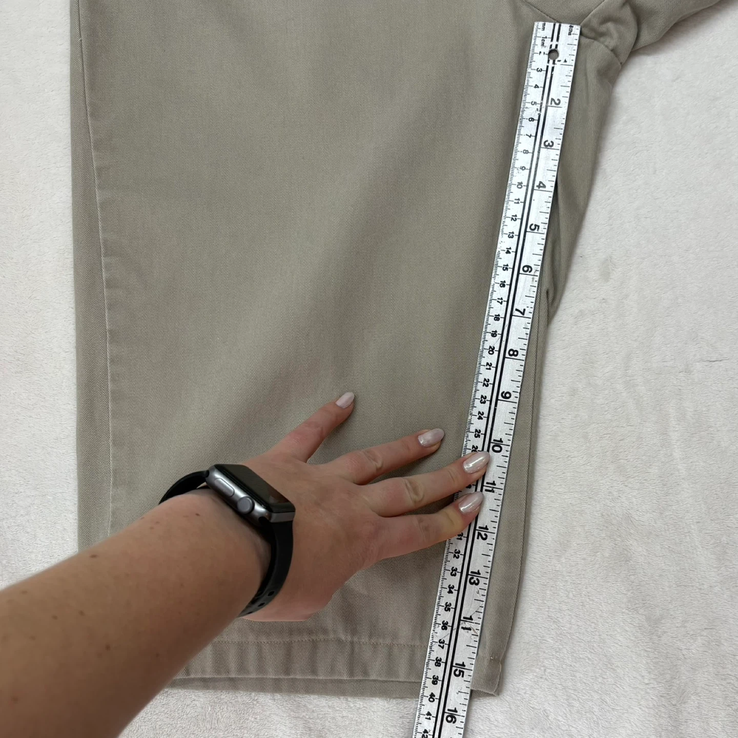 Denver Hayes Tan Flat Front Long Bermuda Shorts Womens Size 12 - photo 4