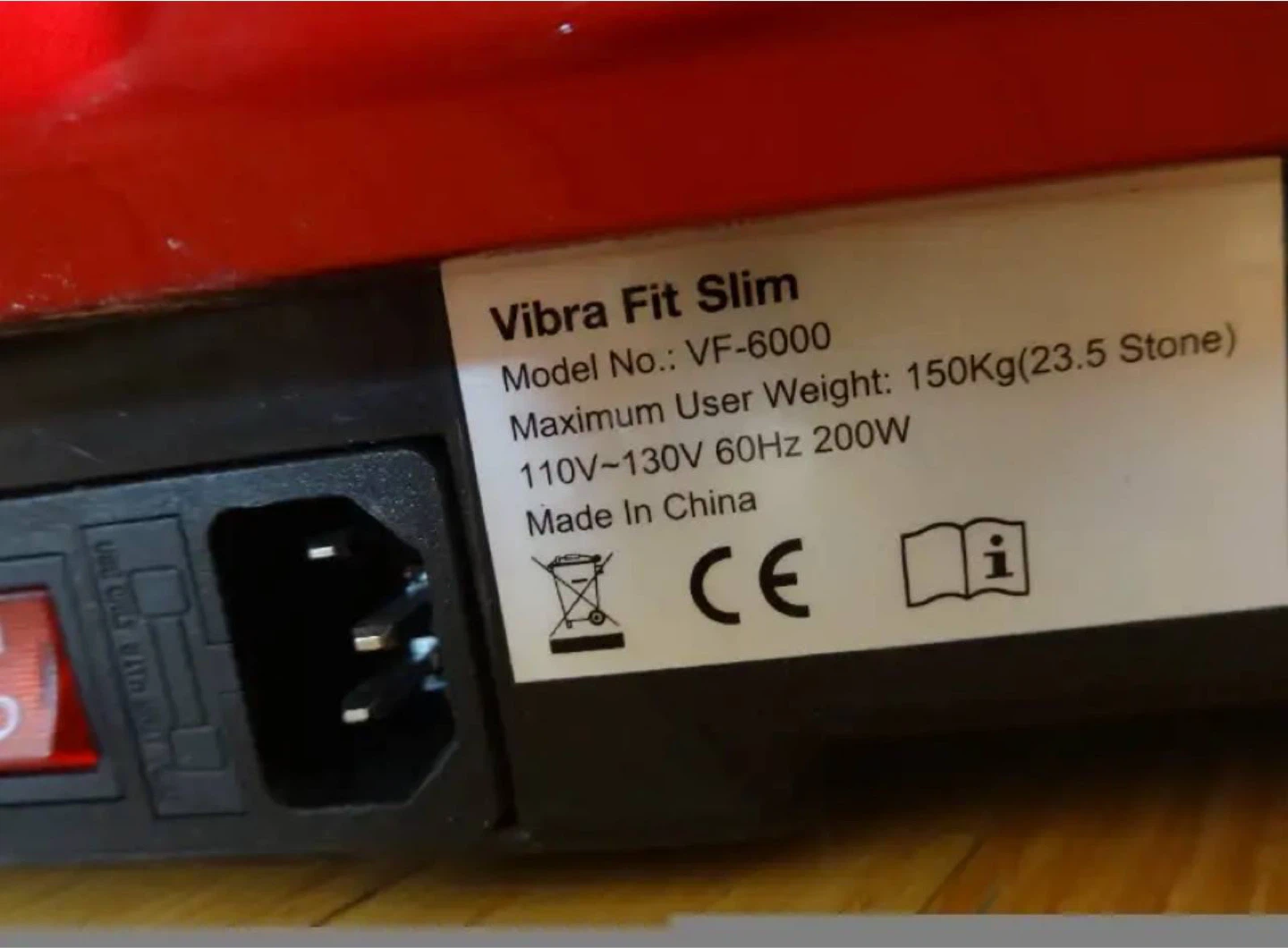 VIBRA FIT SLIM VF-6000 Vibration Platform - photo 3