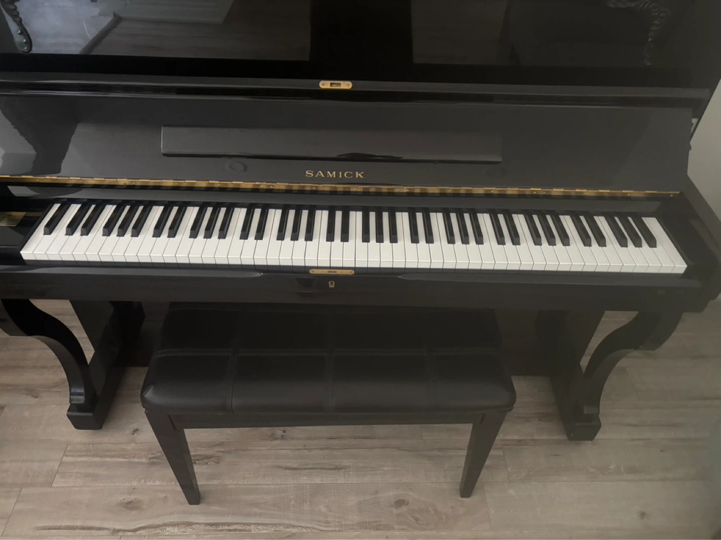 Samick Upright Piano with Bench - photo 4