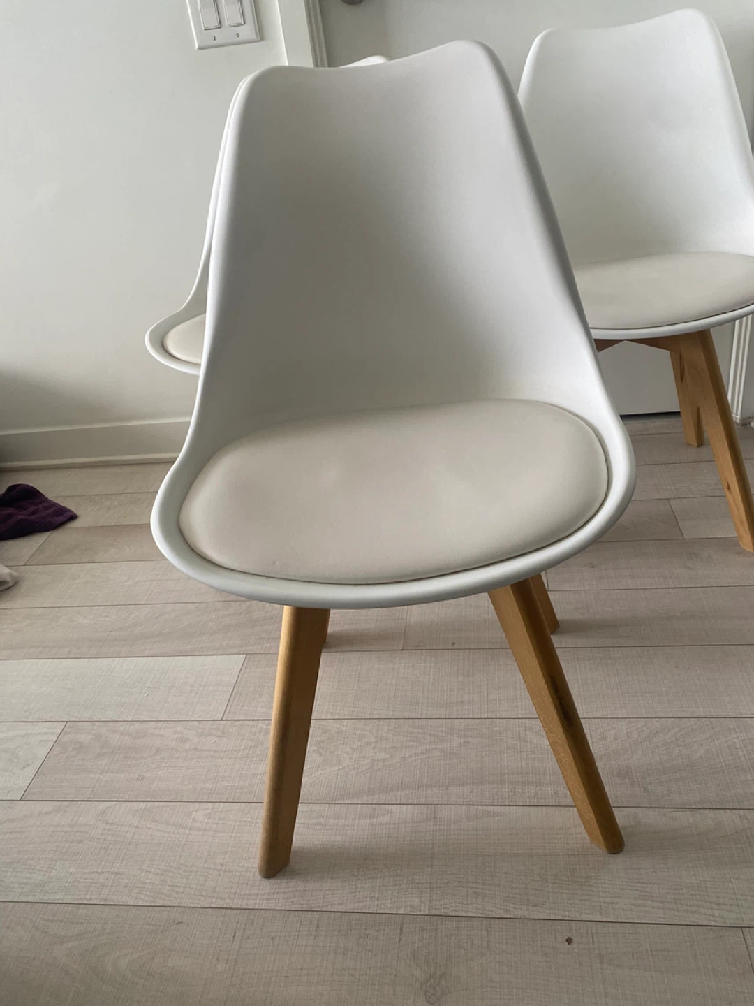 White dining room chairs