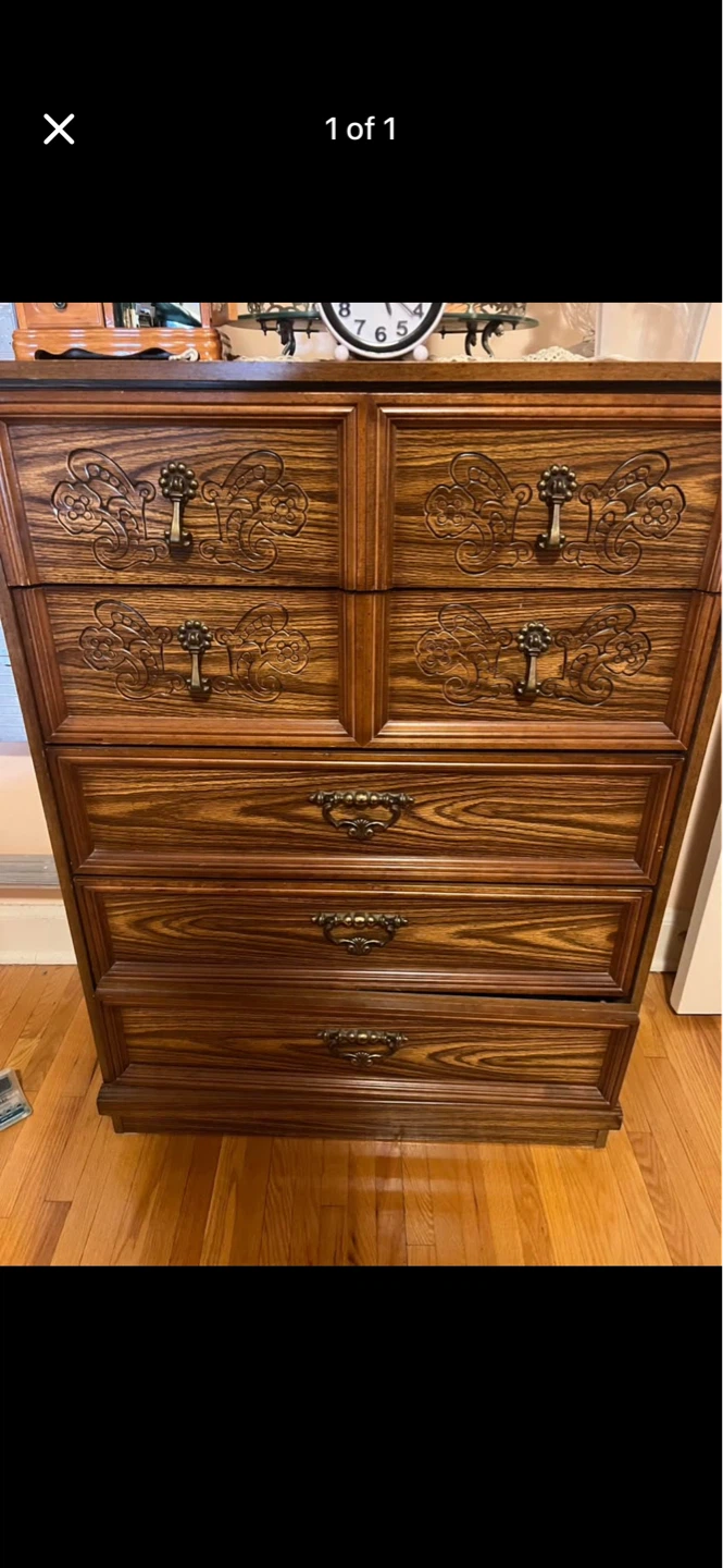 Vintage Wood Dresser