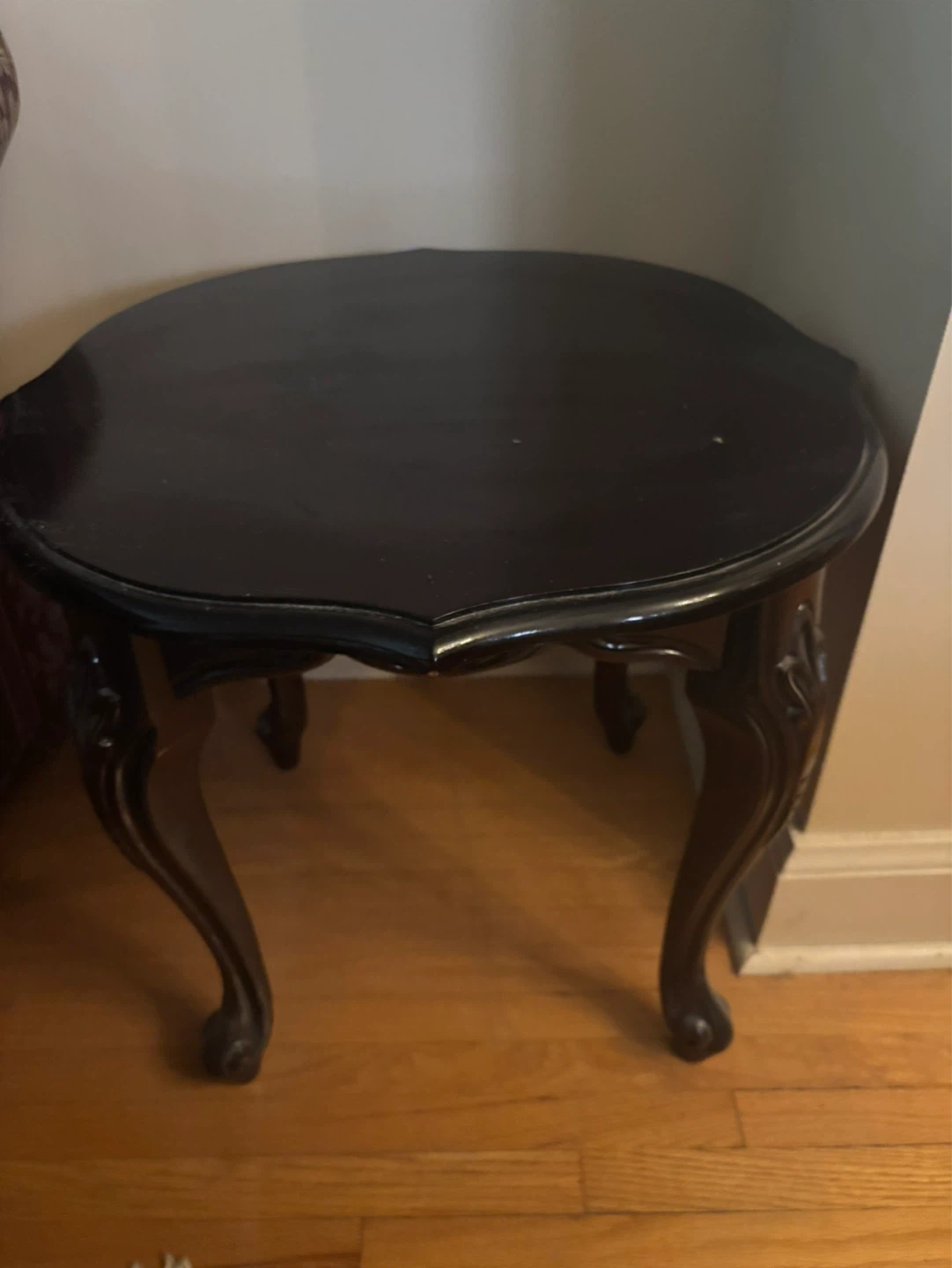 Black Accent Side Table