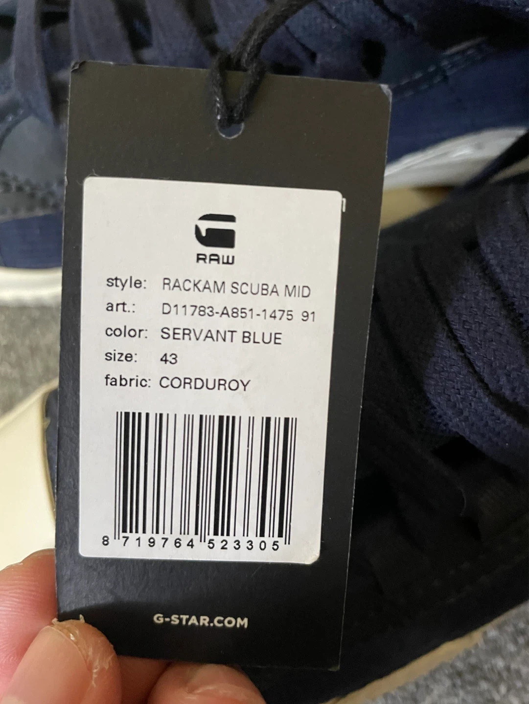 ⚽️G-Star RAW Rackam Scuba Mid High-Top Sneakers - Size 43 - photo 3
