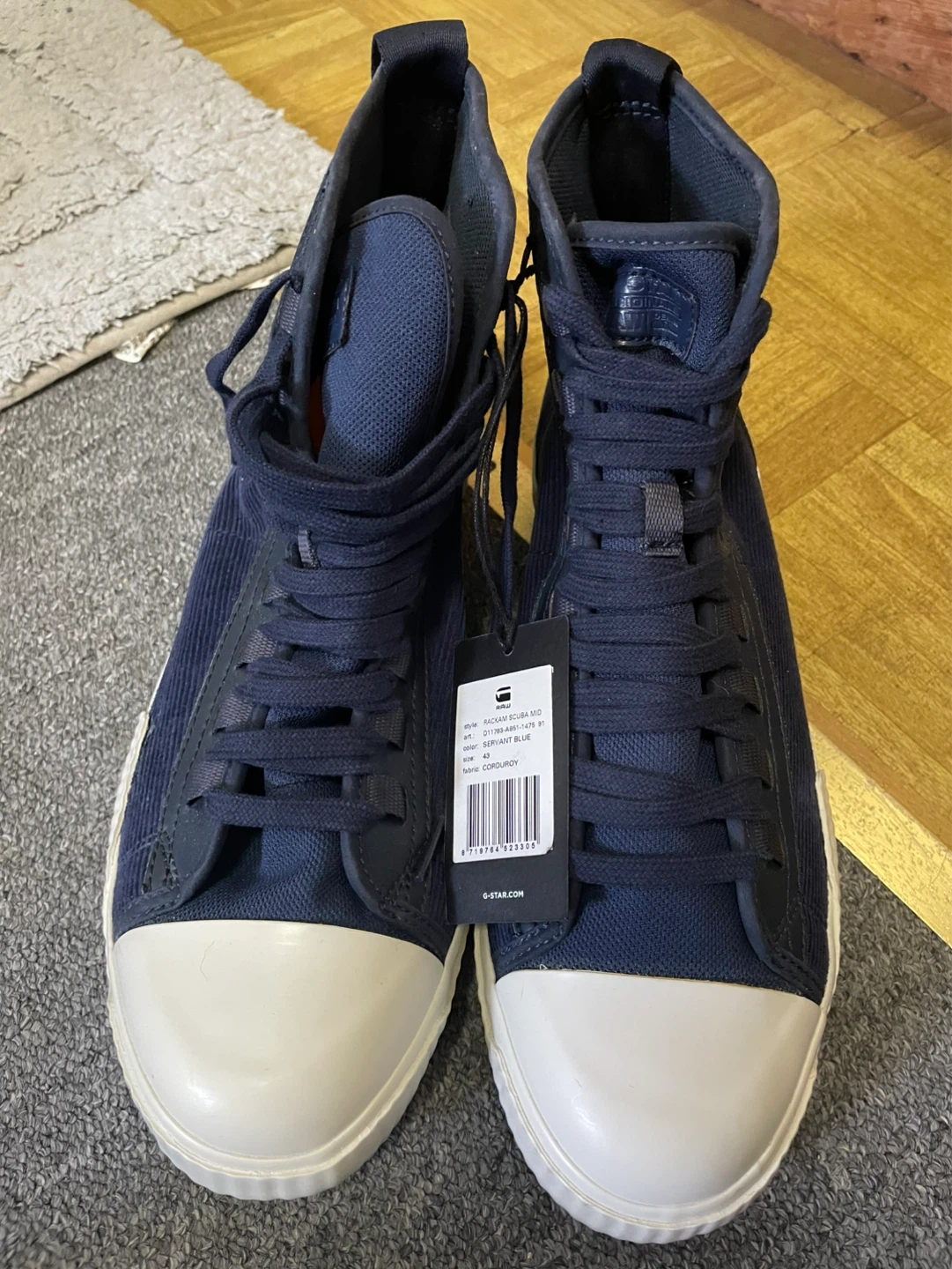 ⚽️G-Star RAW Rackam Scuba Mid High-Top Sneakers - Size 43 - photo 2