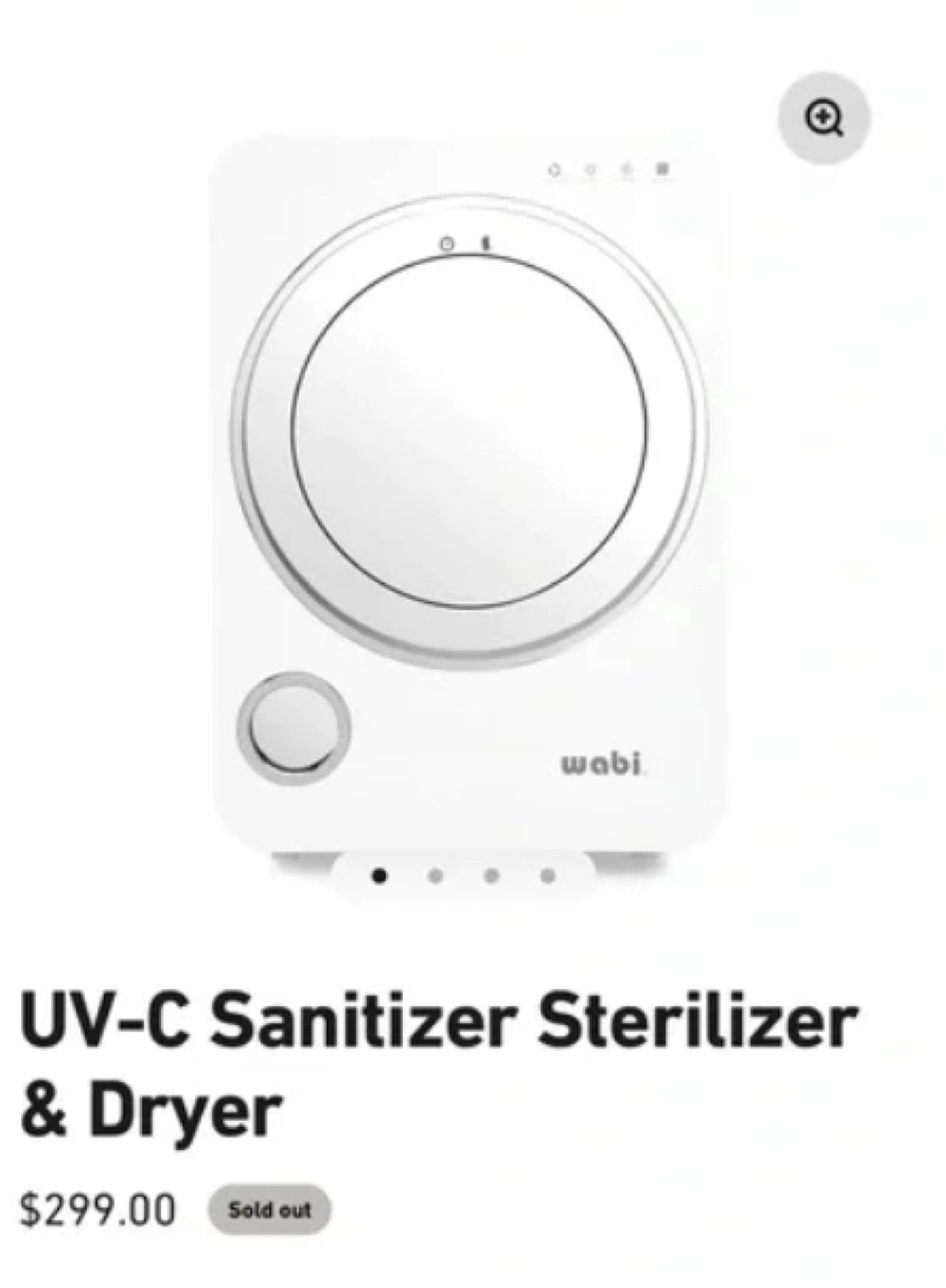 Wabi UV-C Sanitizer Sterilizer & Dryer⚽️