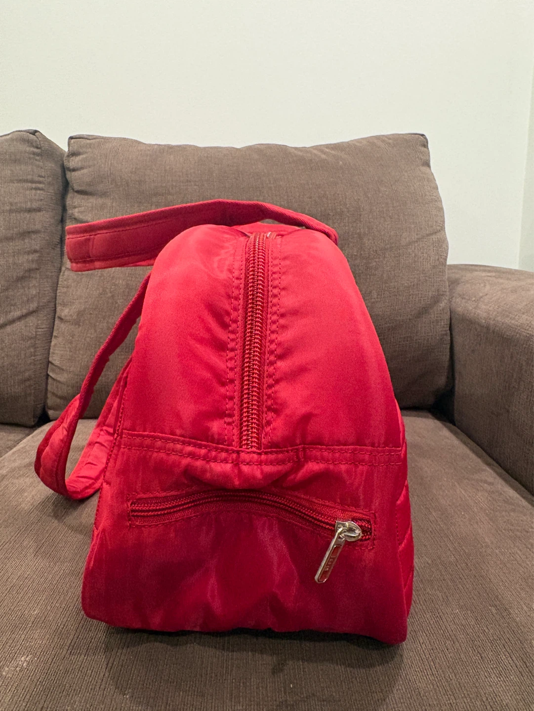 Lug Red Quilted Travel Bag Duffle Weekender - photo 5