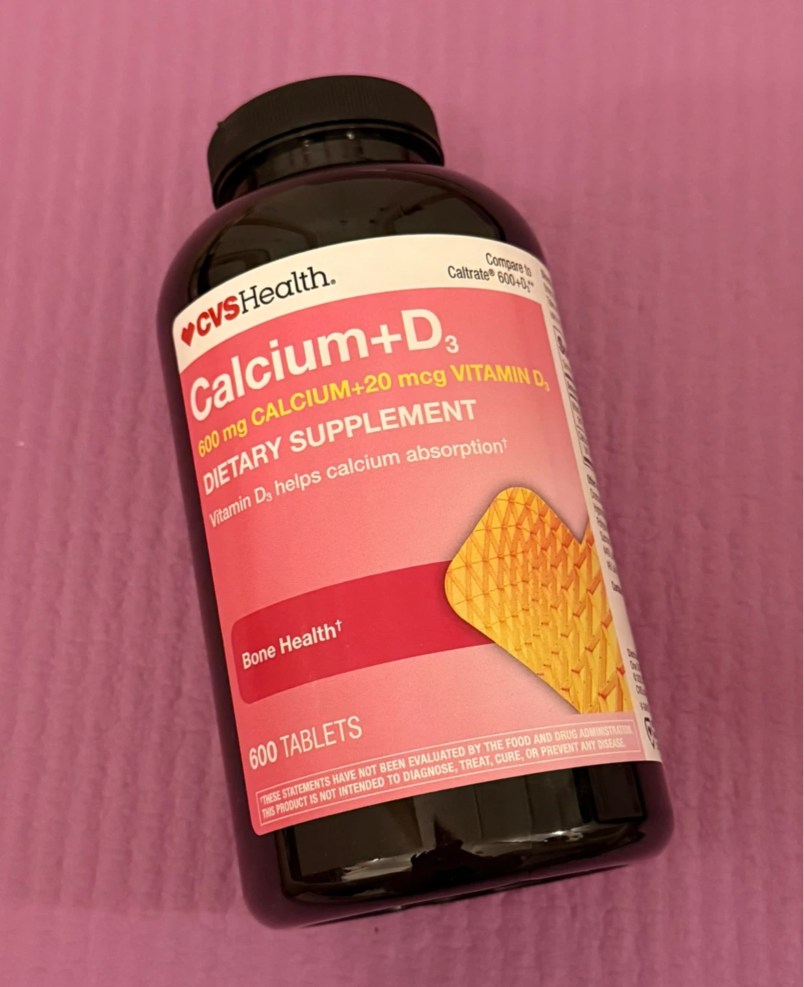 NEW⚽️CVS Health Calcium & Vitamin D3 Tablets - 600 CT