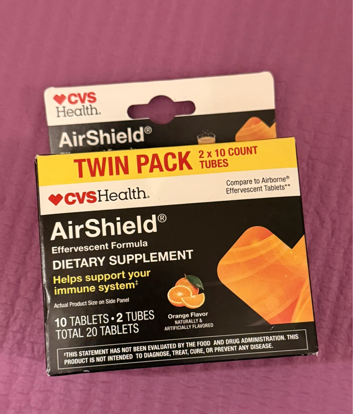 NEW⚽️CVS Health AirShield Effervescent Dietary Supplement