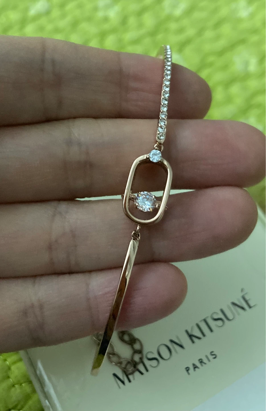 Swarovski Rose Gold Bracelet with Stones⚽️