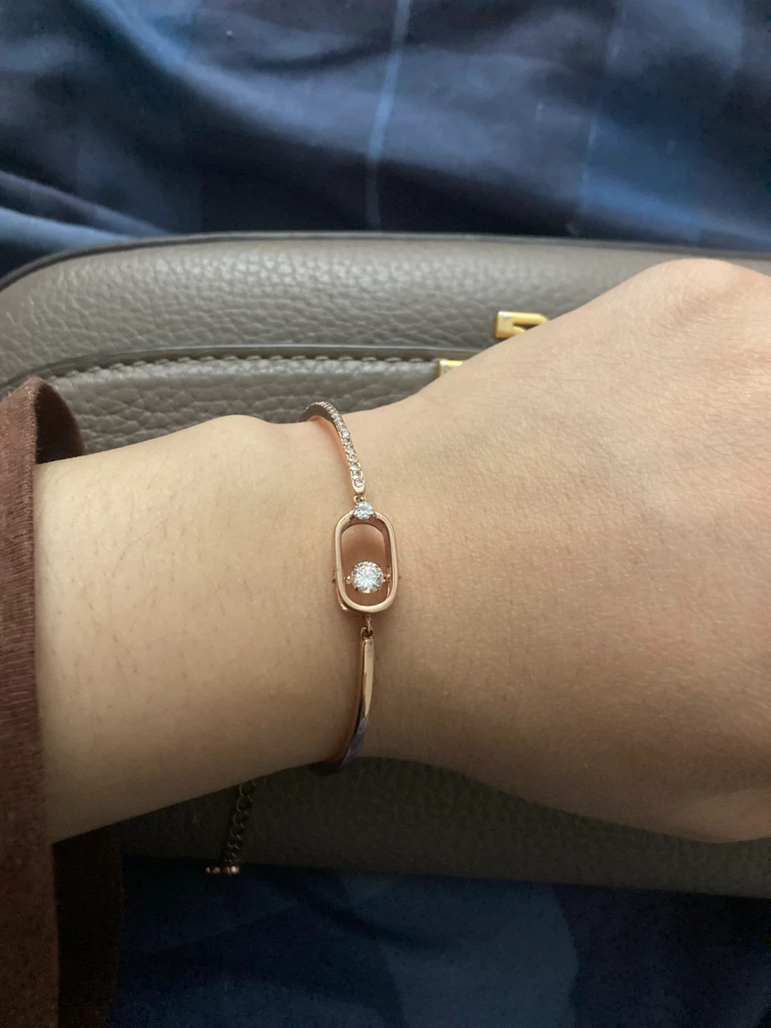 Swarovski Rose Gold Bracelet with Stones⚽️ - photo 3