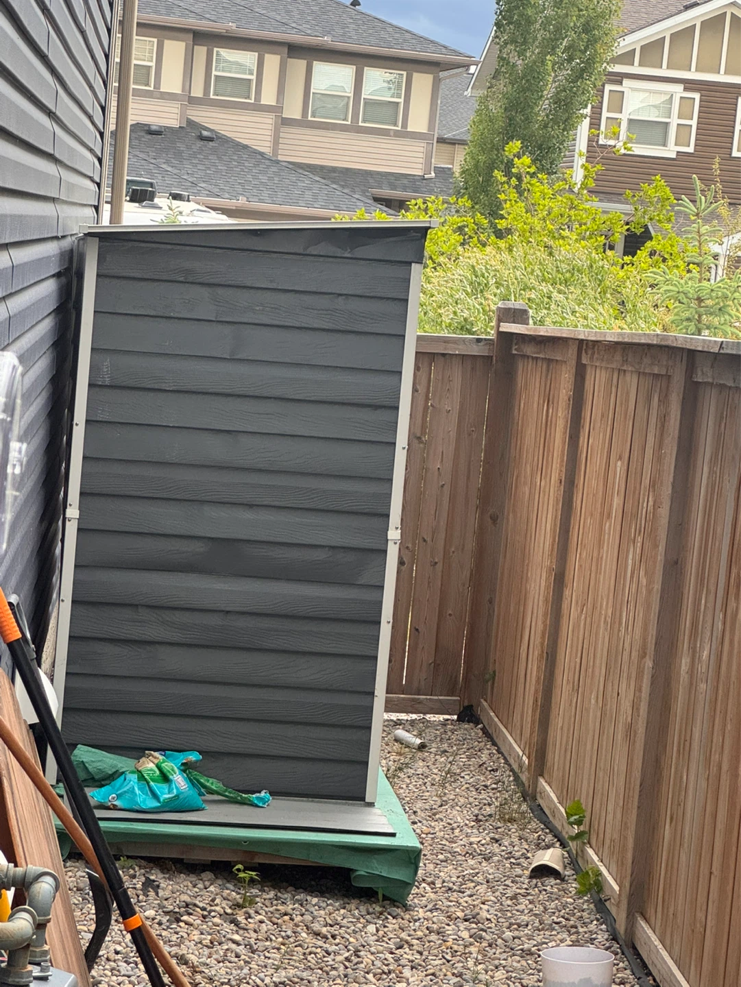 Grey Outdoor Storage Shed - photo 2