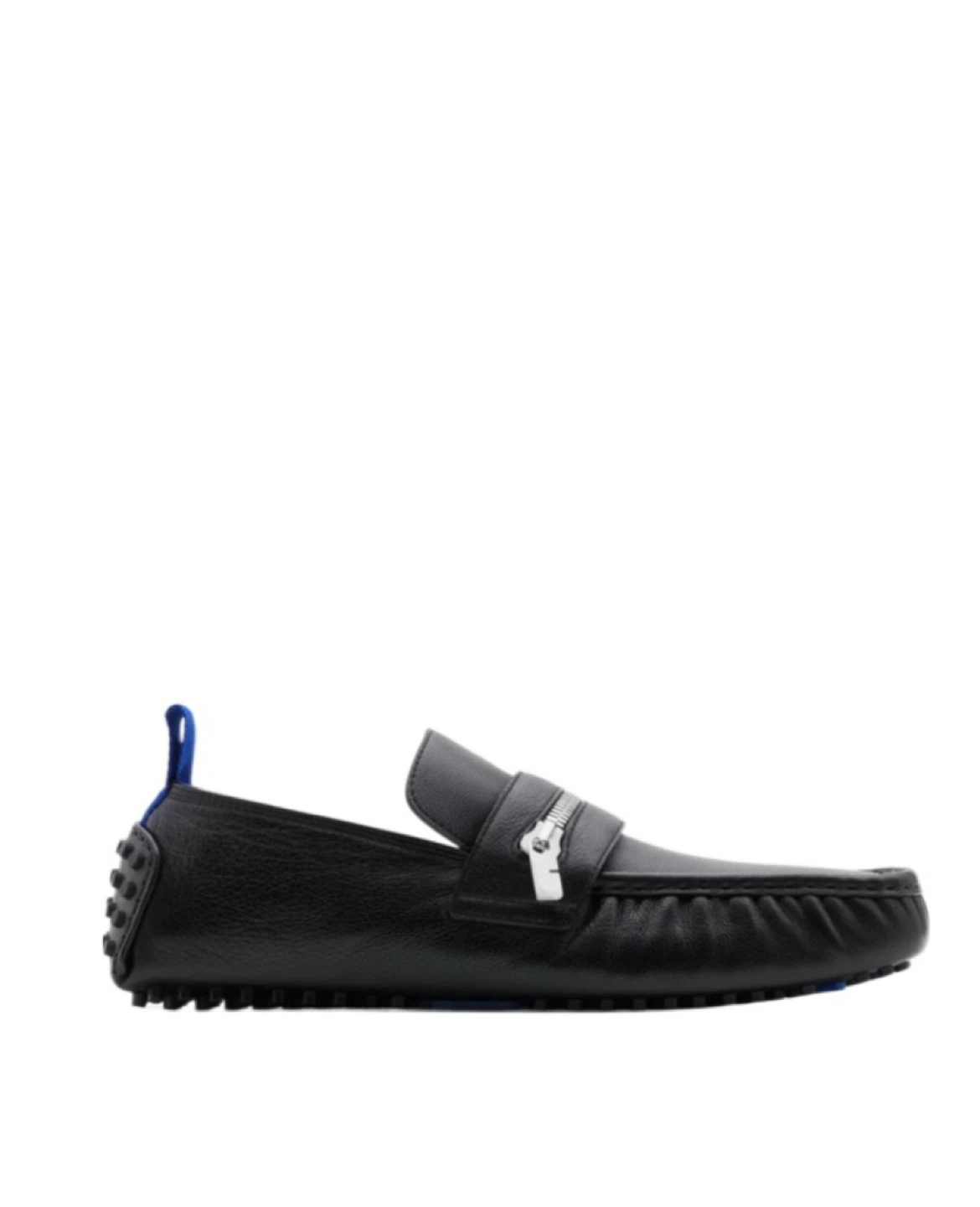 ⚽️Burberry A-MF Motor Loafers Black Leather Size 42.5 - photo 3