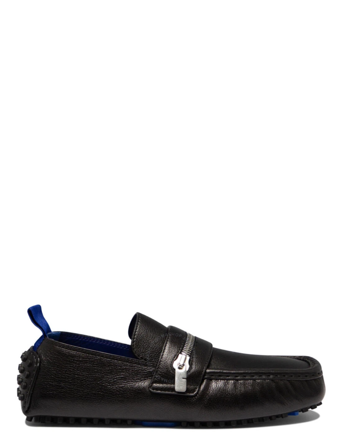 ⚽️Burberry A-MF Motor Loafers Black Leather Size 42.5