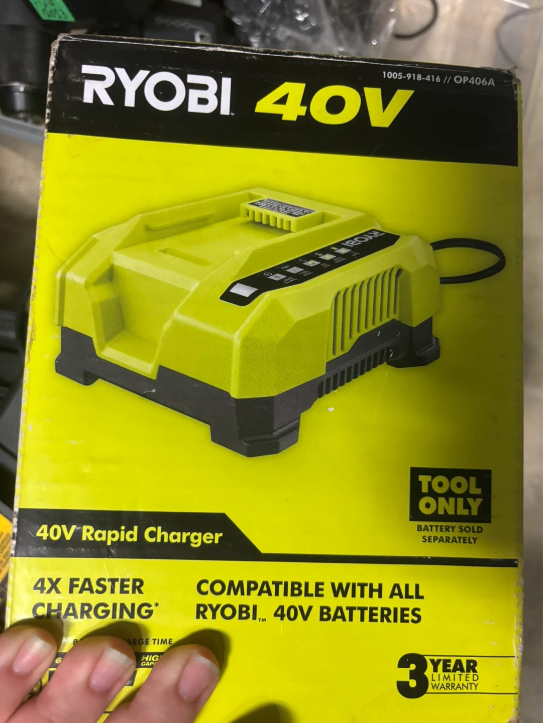 Ryobi 40V Rapid Charger