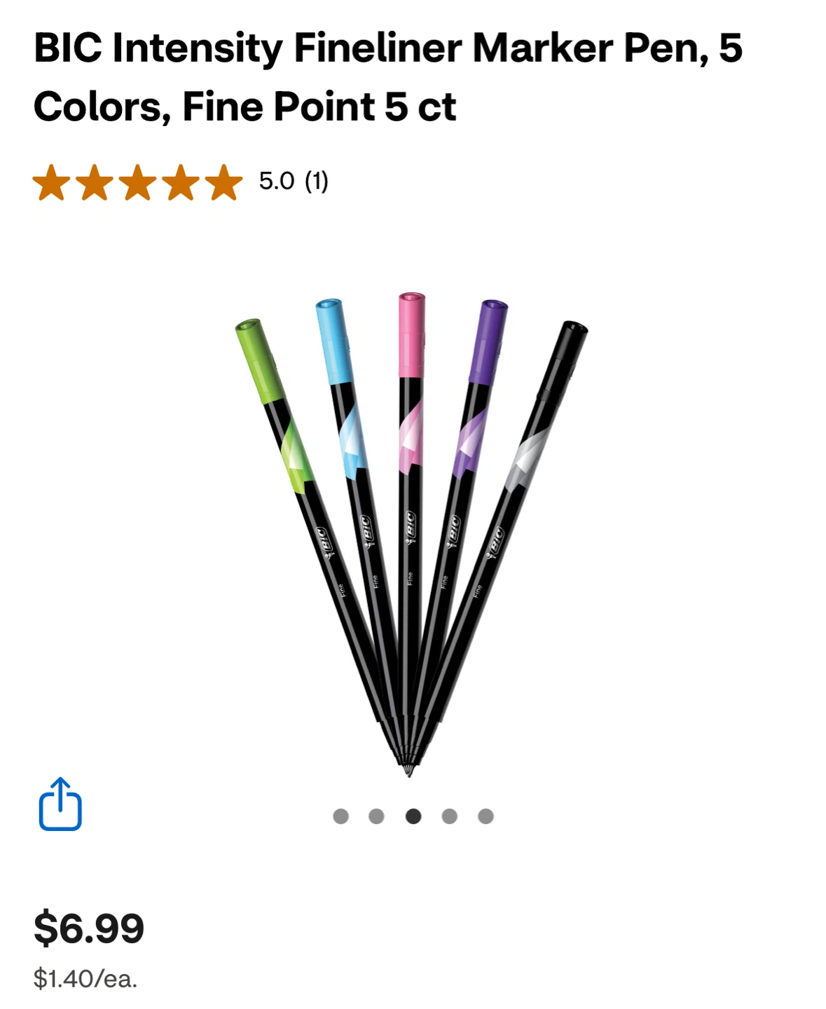 NEW⚽️Fineliner Marker Pens - 5 Colors - photo 4