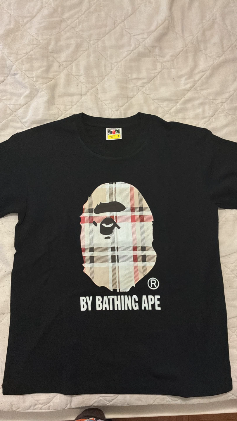 BAPE Burberry T-Shirt - Size M,L