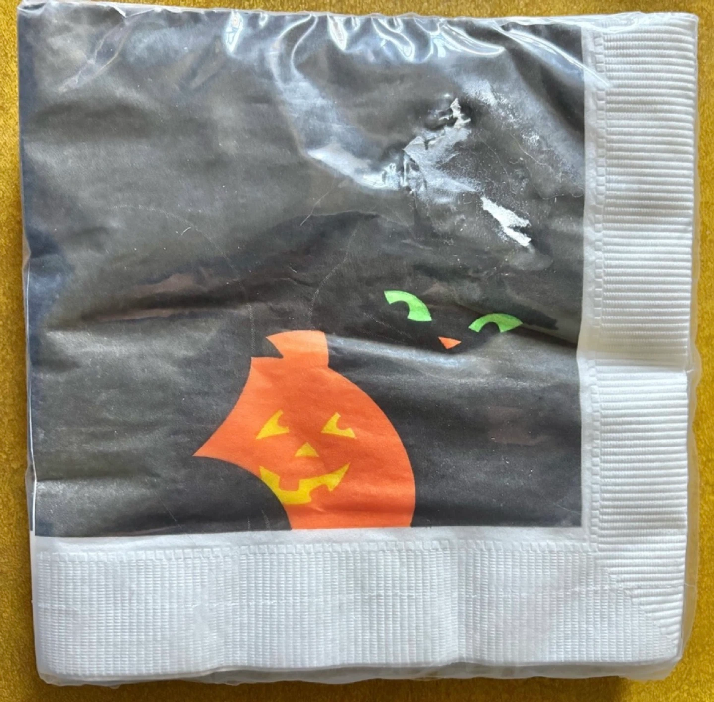⚽️Rust Craft Halloween Black Cat & Pumpkin Luncheon Napkins