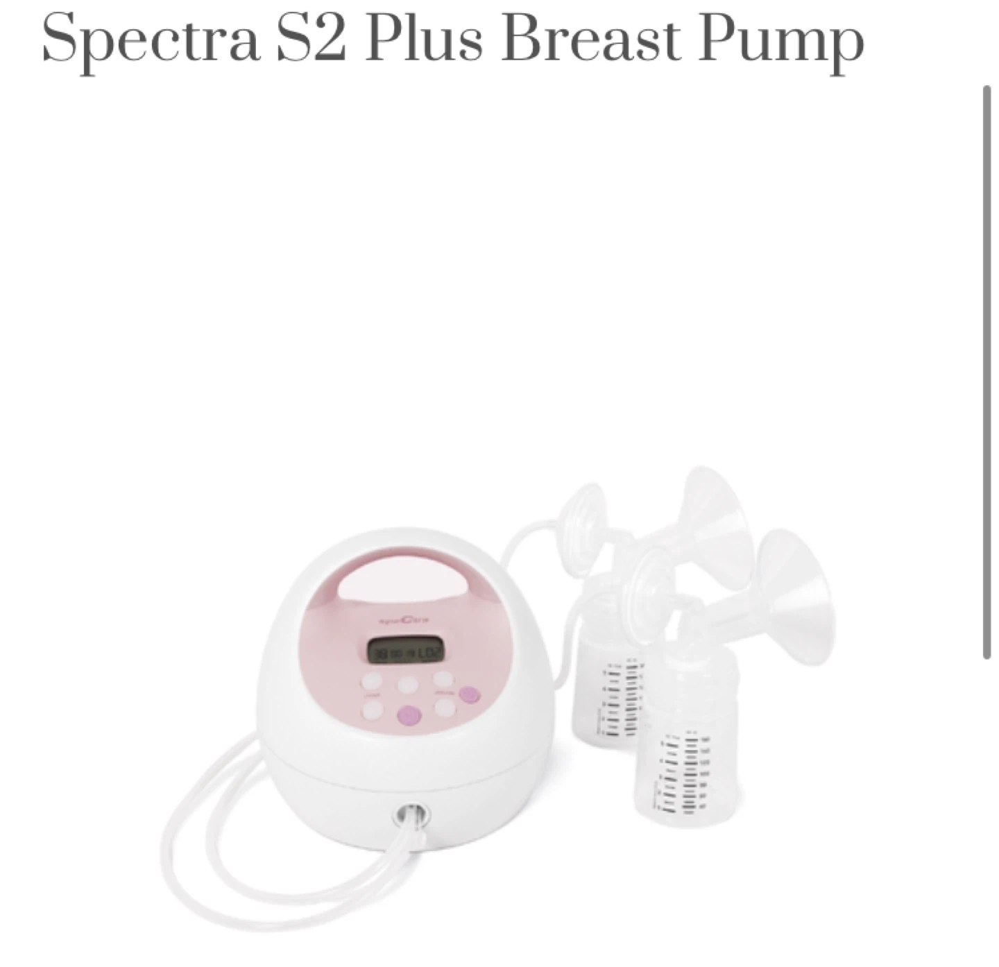 Spectra S2 Plus Premier Electric Breast Pump⚽️