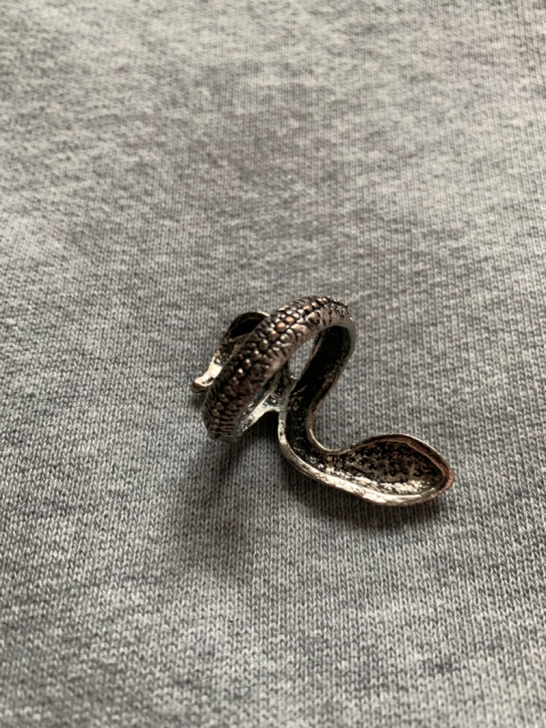 Silver-toned Snake Ring ⚽️ - photo 3