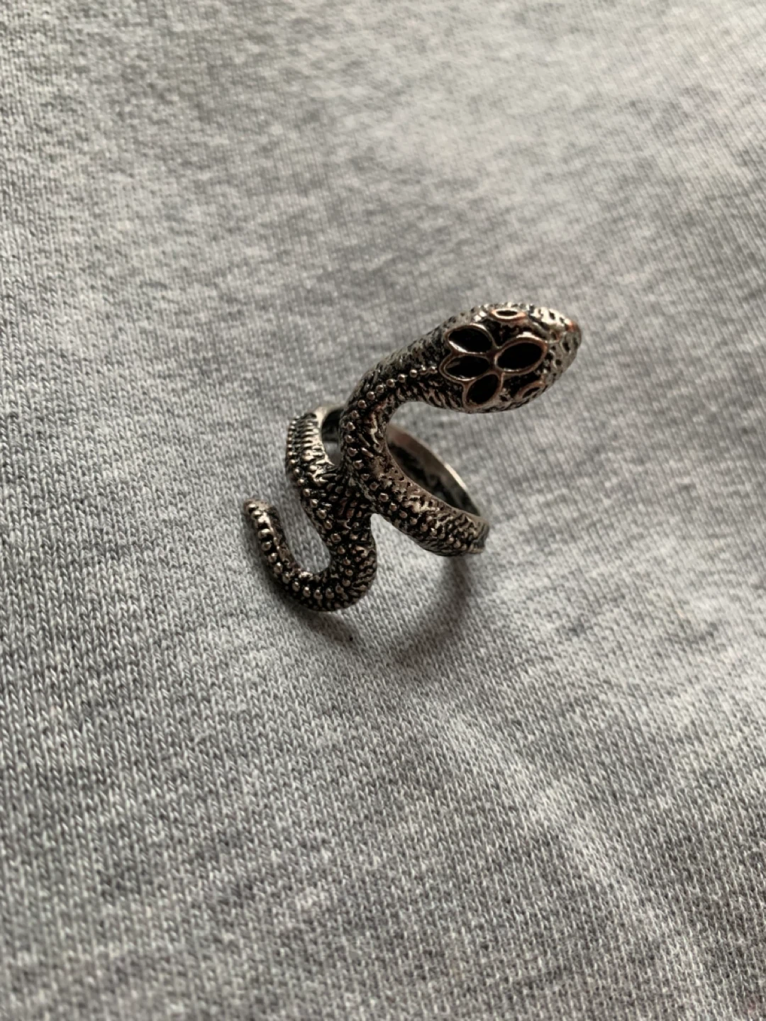 Silver-toned Snake Ring ⚽️ - photo 2