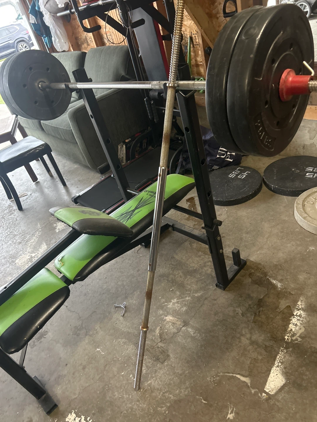 Weight Bench and Barbell Set - photo 2