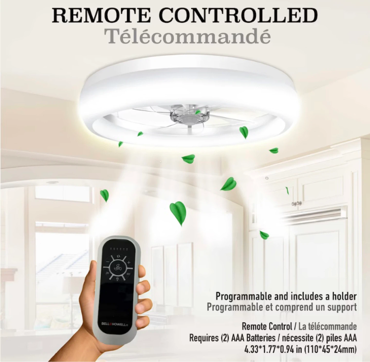 Bell+Howell CannonX 19.7" Ceiling Fan Light - photo 2