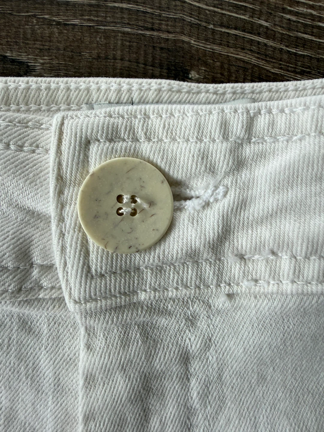 ⚽️ZARA The Marine Straight White Jeans size small - photo 3