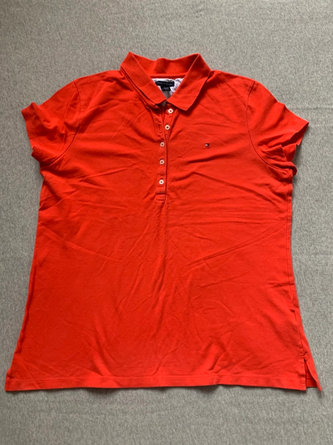 Tommy Hilfiger Ladies Orange Polo Shirt - Size XL ⚽️