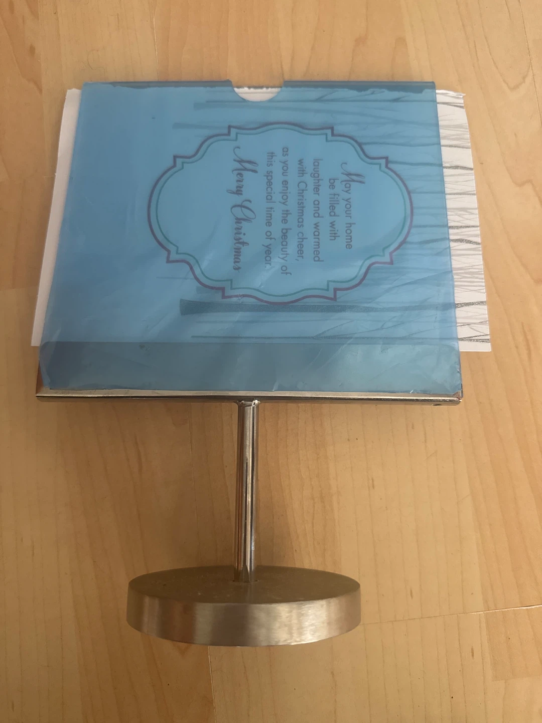Set of 2 Metal Tabletop Sign Holders - photo 4