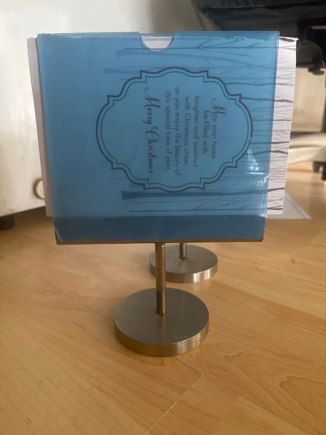 Set of 2 Metal Tabletop Sign Holders - photo 3