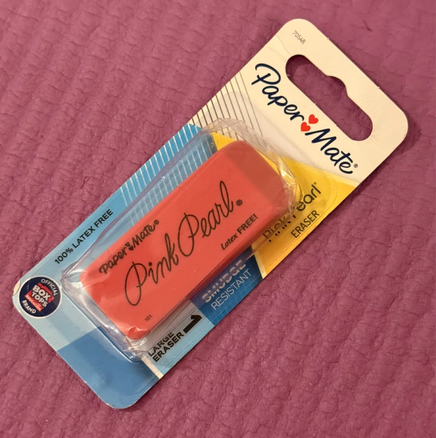 NEW⚽️Paper Mate Pink Pearl Large Eraser