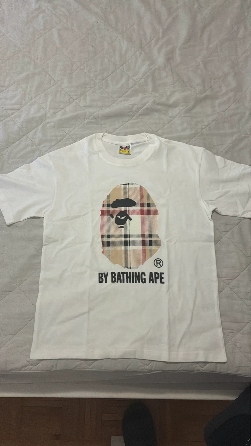 BAPE Burberry T-Shirt - Size M,L