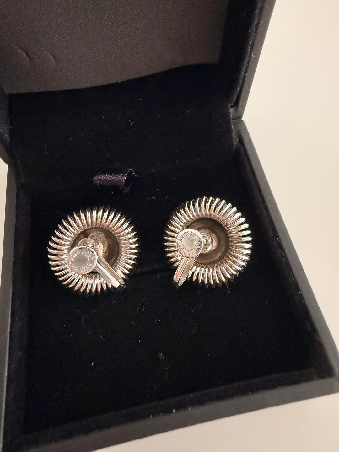 Vintage Bond Boyd Sterling Silver Sunburst Clip-On Earrings - photo 5