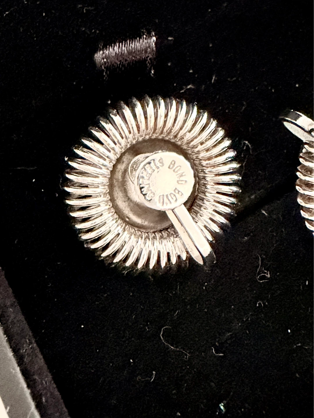 Vintage Bond Boyd Sterling Silver Sunburst Clip-On Earrings - photo 4