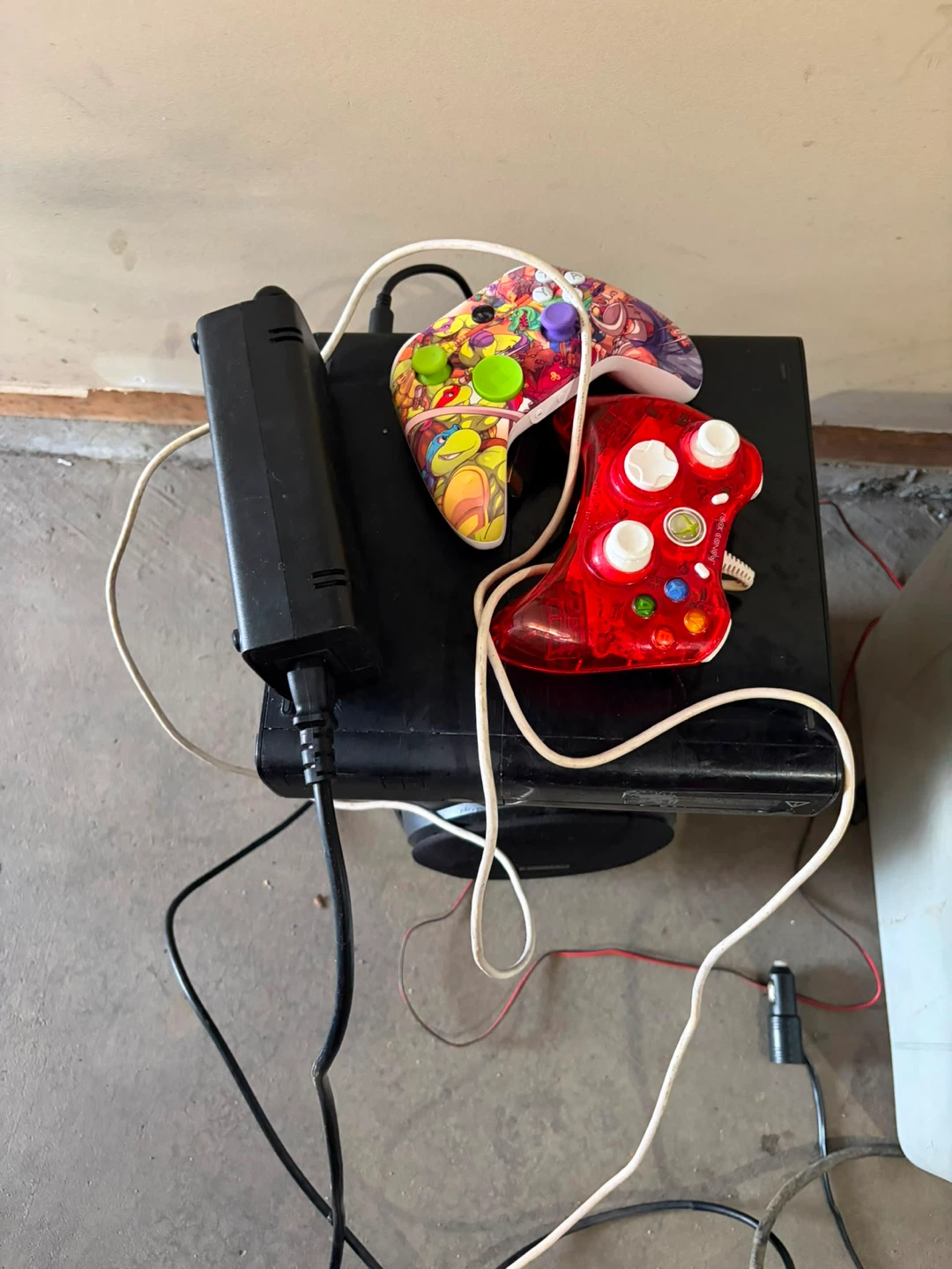 Xbox 360 Console with Two Controllers
