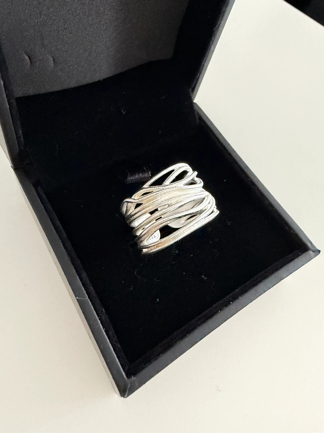 Sterling Silver Abstract Wire Wrap Ring - photo 2