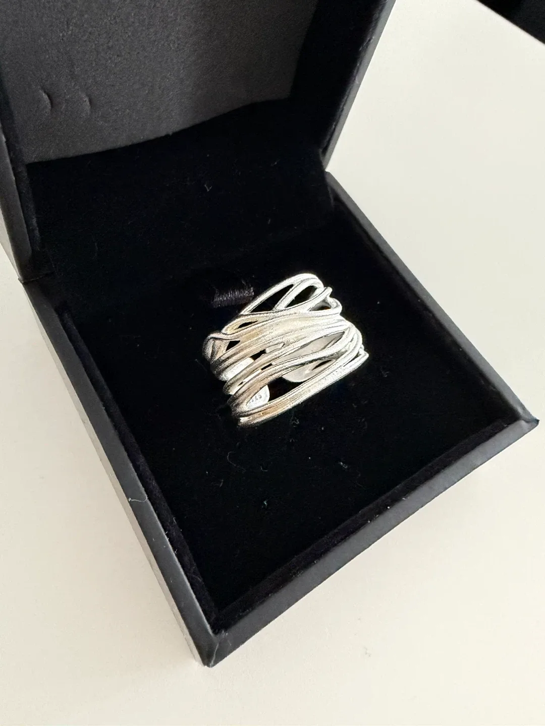 Sterling Silver Abstract Wire Wrap Ring - photo 2