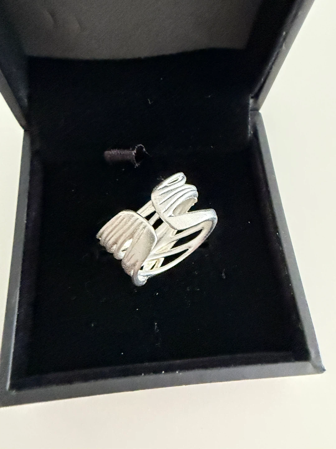 Sterling Silver Abstract Wire Wrap Ring - photo 3