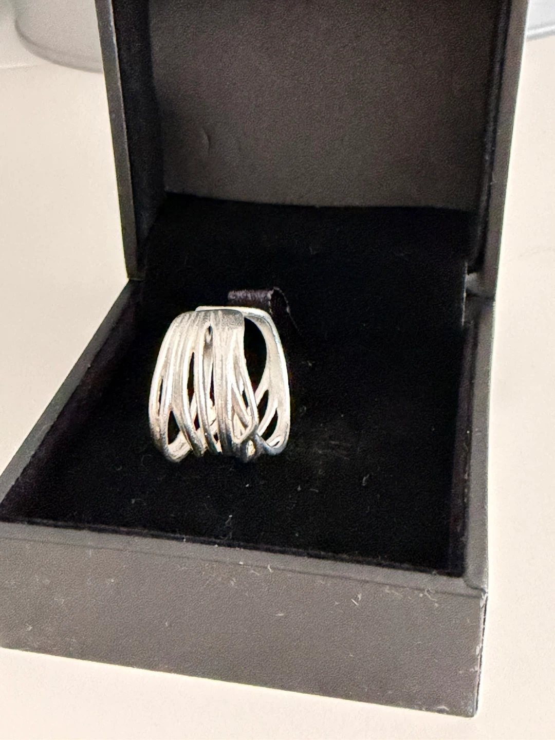 Sterling Silver Abstract Wire Wrap Ring - photo 5