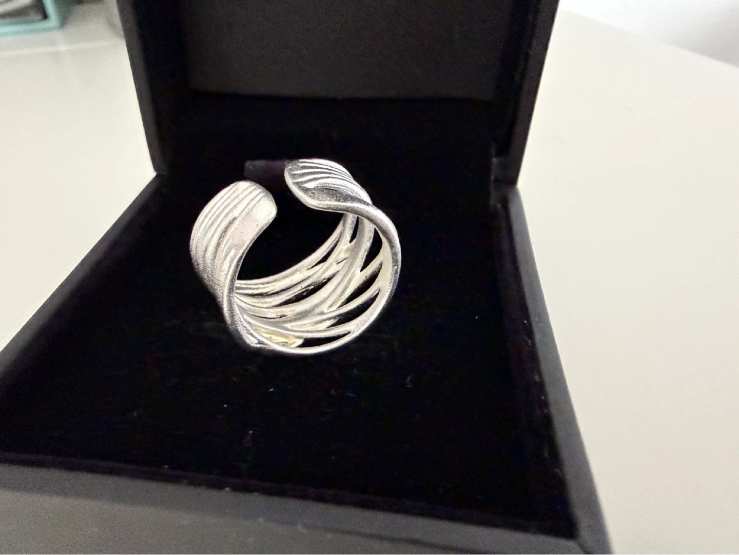 Sterling Silver Abstract Wire Wrap Ring - photo 4