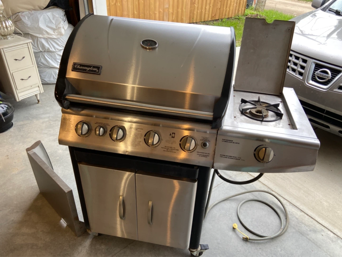 Charmglow Natural Gas BBQ Grill with Side Burner - photo 3