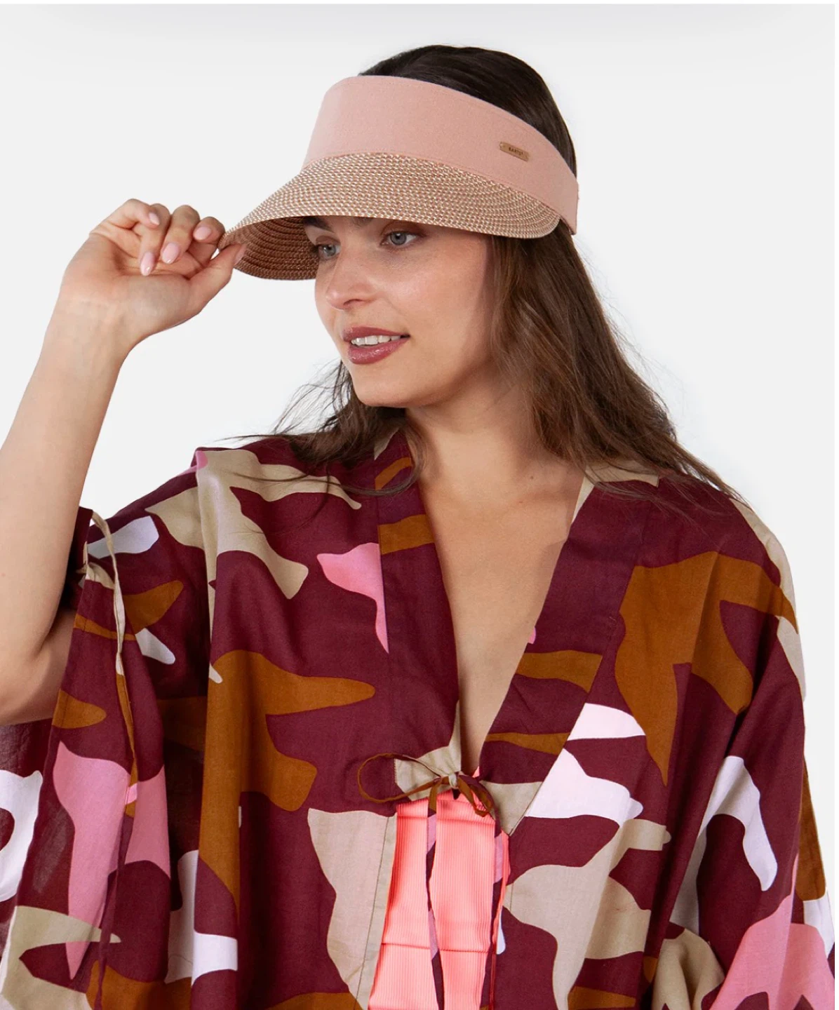 Barts Vesder Visor Linen Blend Dusty Pink Resortwear - photo 2