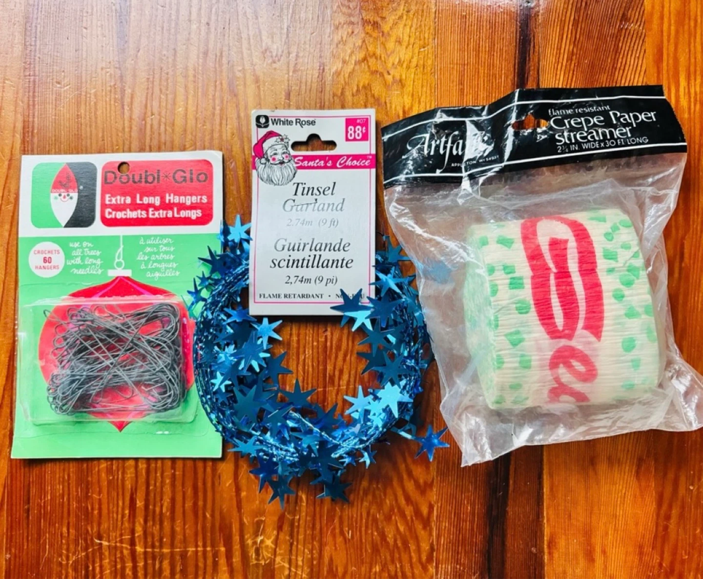 ⚽️Vintage Christmas Hangers, Tinsel Garland & Streamer