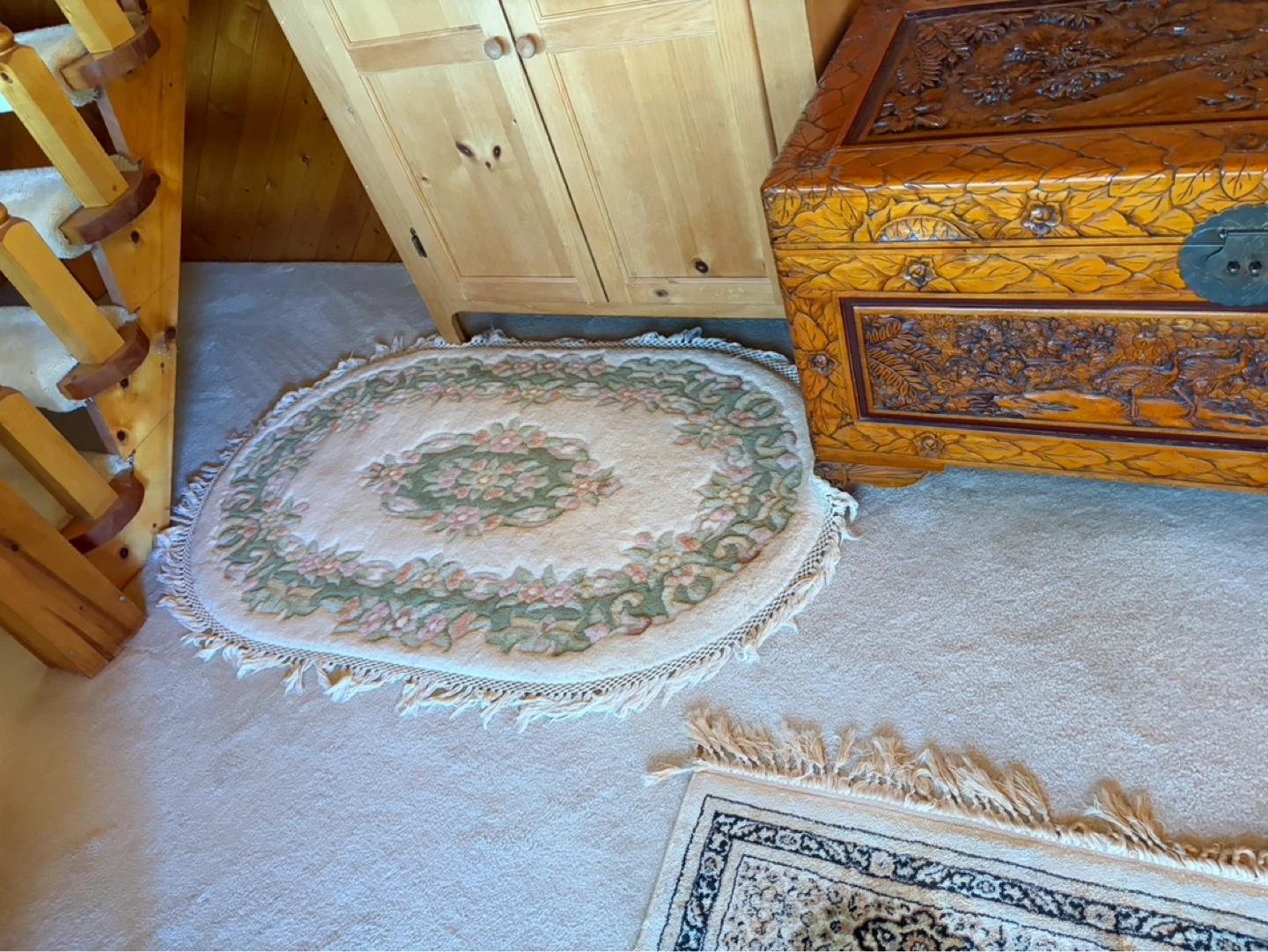 Oval floral rug ⚽️