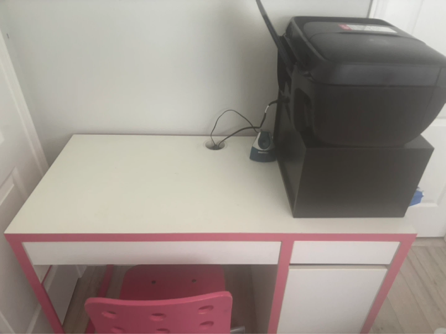 Ikea Pink Desk and Chair Set - photo 2
