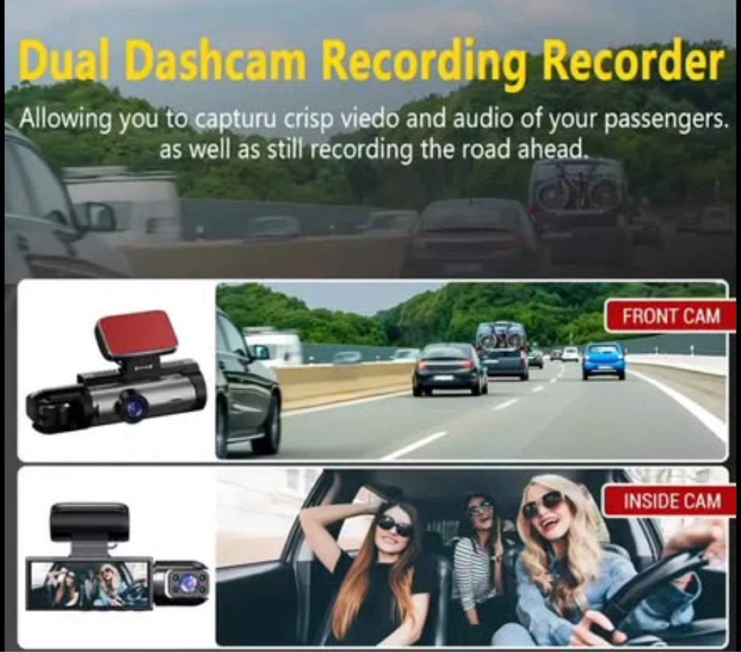 New 1080P Dual Dash Cam / Car Camera - photo 3